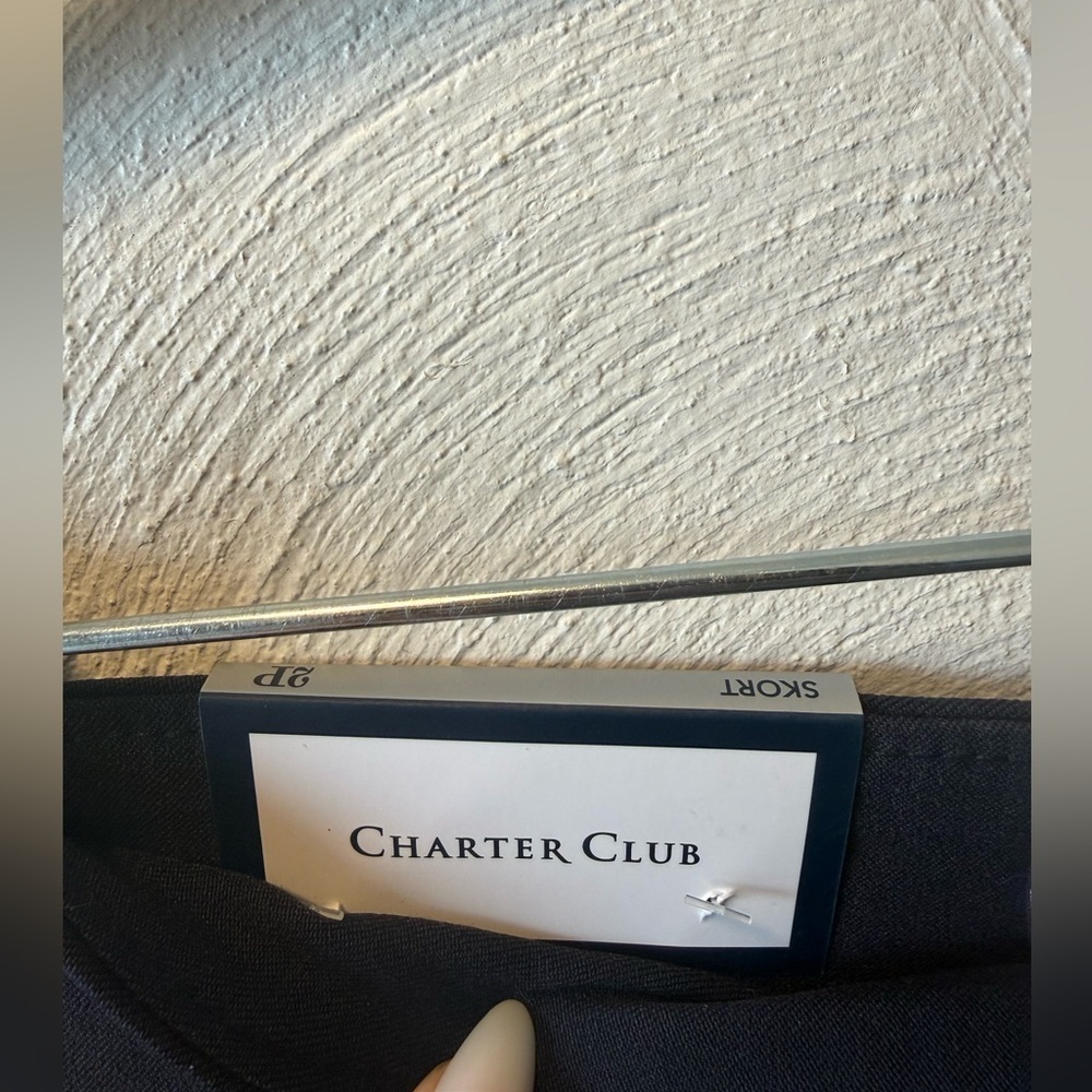 Charter Club Navy Blue Skort 2P Waist Smoothing Mini Skort New Sporty Girl - Picture 6 of 11